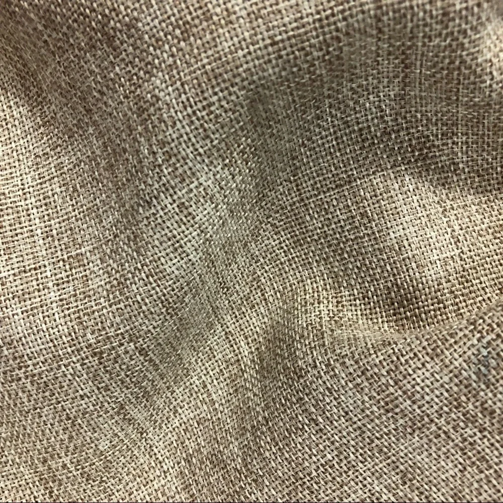 Usher Burlap and Textured Vegan Leather Hobo Bag